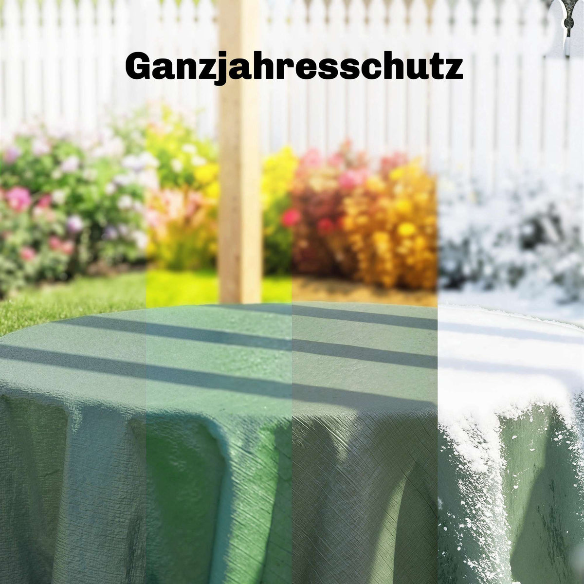 Waterproof Tarp 4x6m, Tear-Resistant, UV-Stable, Green