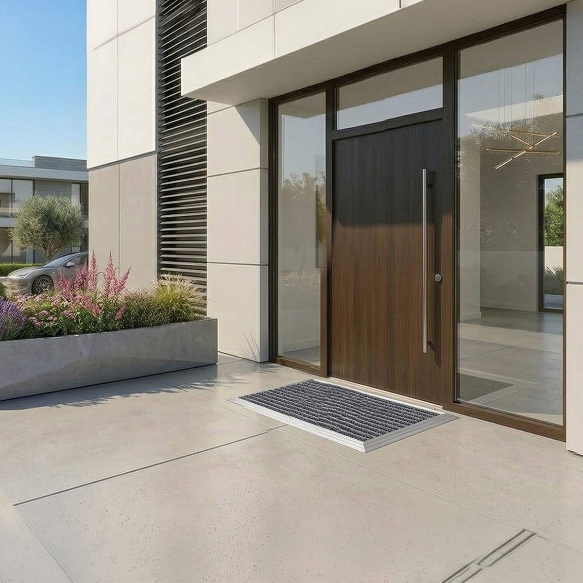 Weatherproof Entrance Mat – Aluminum Frame, Non-Slip