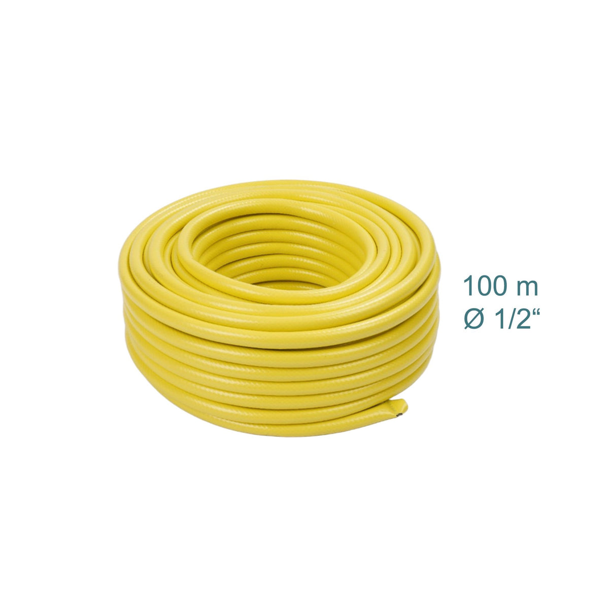 Weatherproof Yellow Garden Hose, UV-Resistant, 1/2 Inch