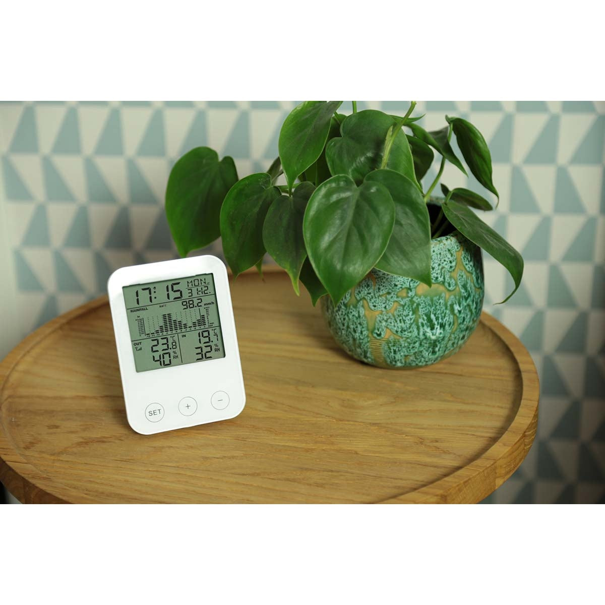 Weather station with wireless sensor Black / Grey