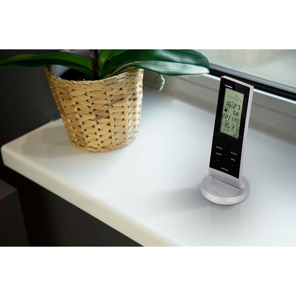 Weather station with wireless sensor Black / Silver