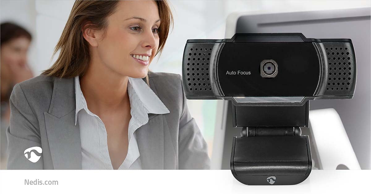 Webcam | 2K@30fps | Autofocus | Built-in microphone | Black