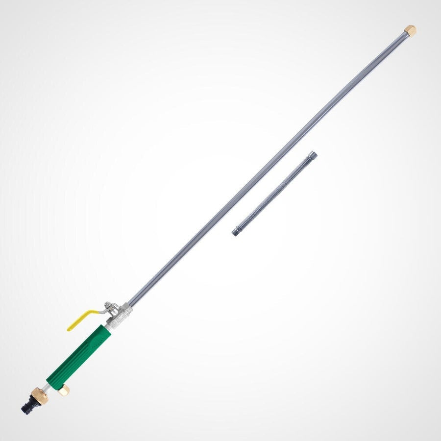 Weed Brush Set with Extra Head, Long Handle, Steel Bristles