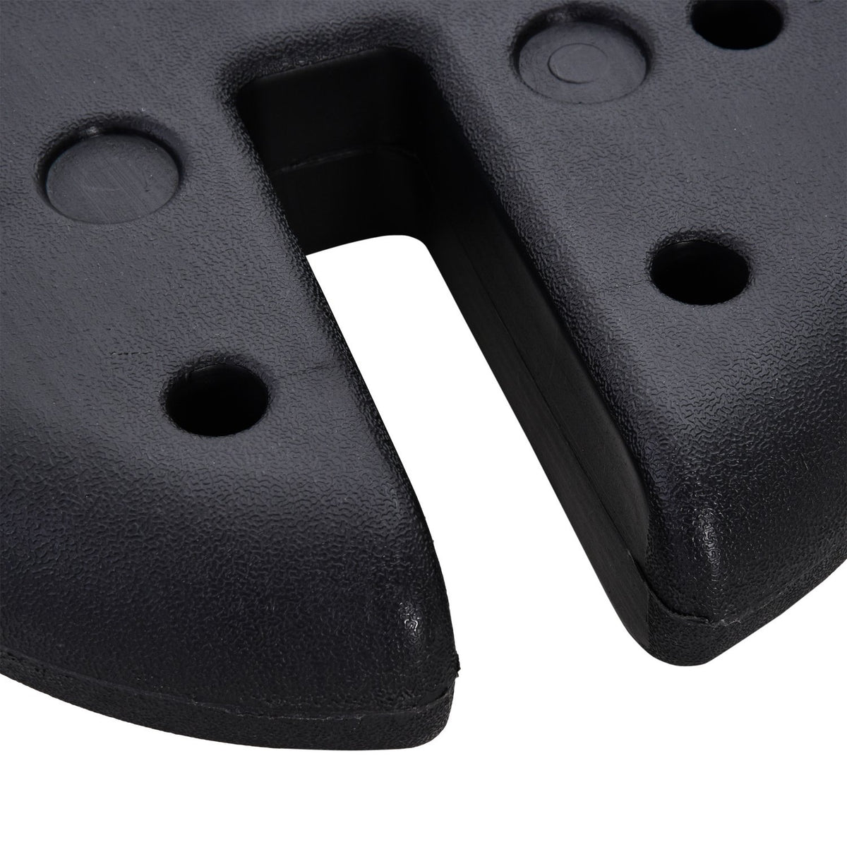 Weight For Party Tent, Pavilion Weight Can Be Filled Up To 5 Kg, Hdpe Plastic, Black, Ø25X6Cm