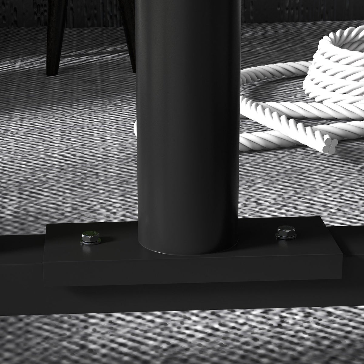 Weight Plate Stand, Weight Stand With Wheels And 6 Bars, 50 Mm Disc Holder, Up To 200 Kg, Steel, Black