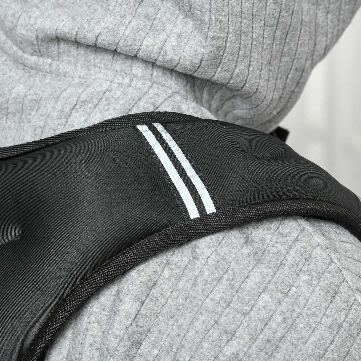 Weighted Vest 10Kg Adjustable Strength Training Oxford Fabric Metal Sand Black 40 X 35 Cm