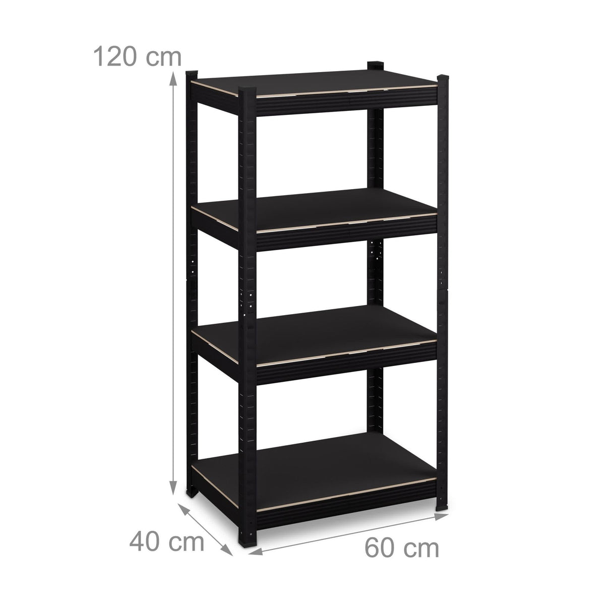 Weight shelf with 4 levels