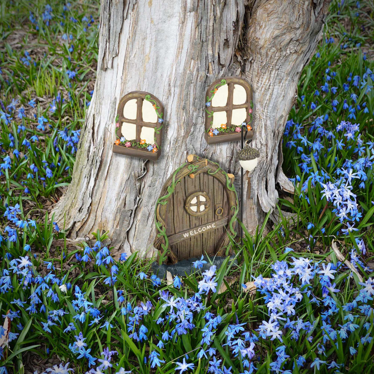 Welcome" fairy door set