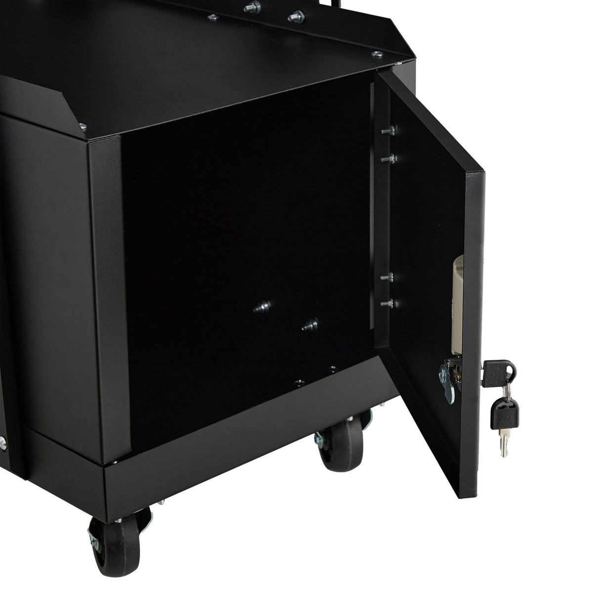 Welding trolley with cabinet