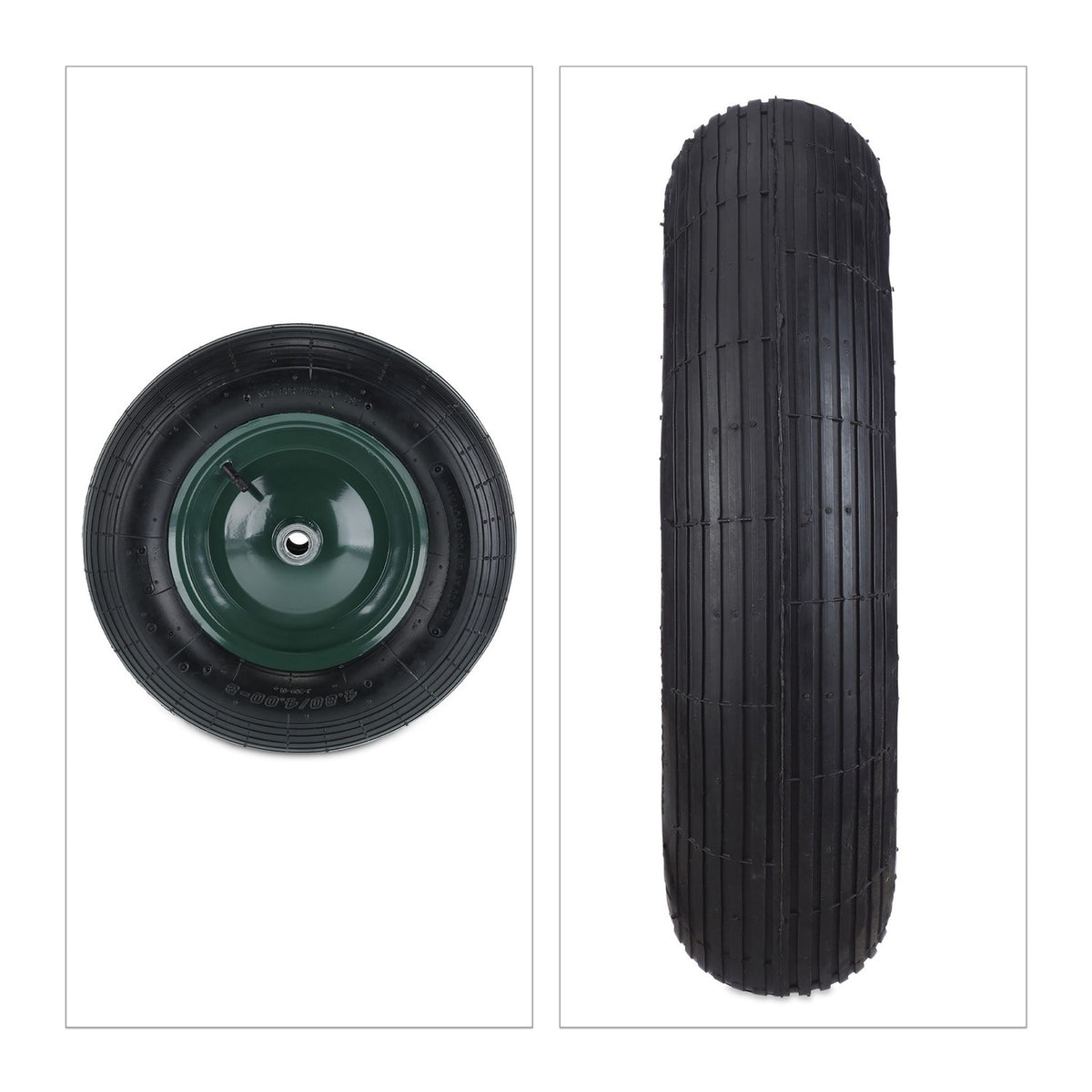 Wheelbarrow Spare Tyre, Pneumatic 4.00-8 Inch