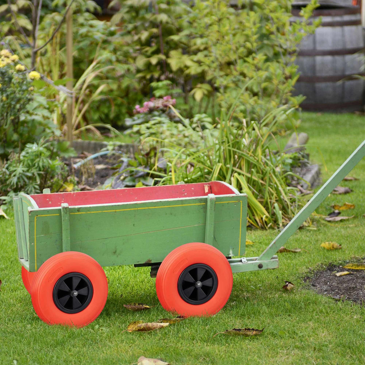 Wheel for wheelbarrow 3.50-6 in red/black