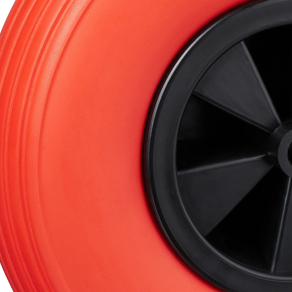 Wheel for wheelbarrow 3.50-6 in red/black