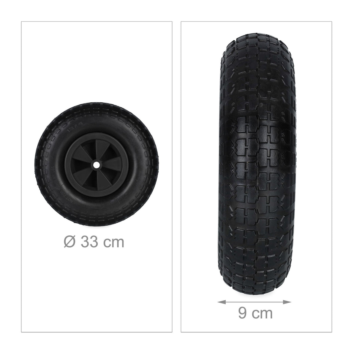 Wheel for wheelbarrow 4.00-6 in black
