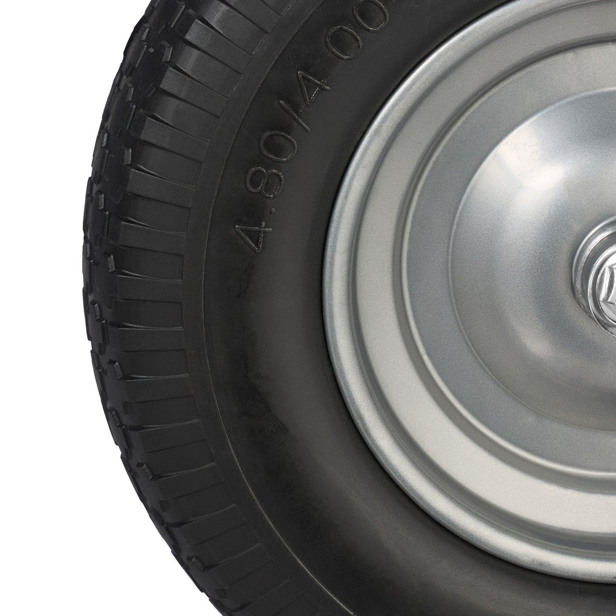 Wheel for wheelbarrow 4.00-8 with axle