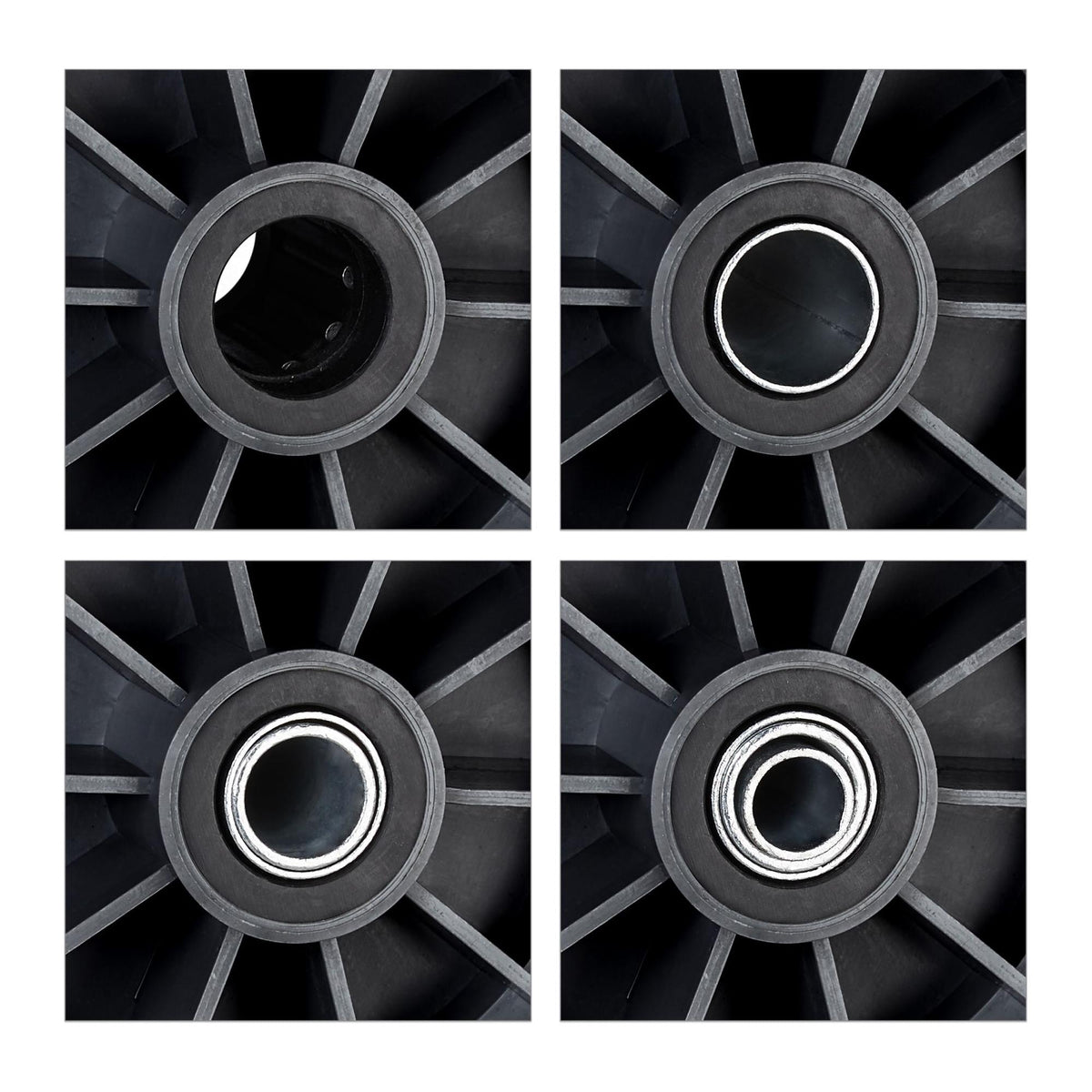 Wheel for wheelbarrow solid rubber 4.00-6