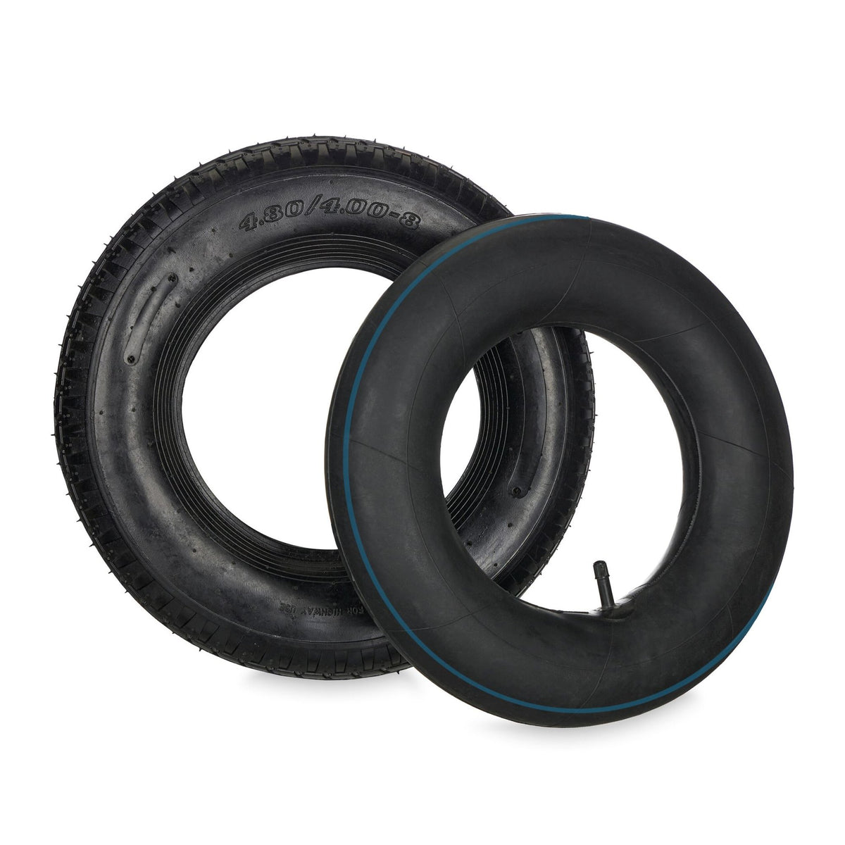 Wheel for wheelbarrow with hose