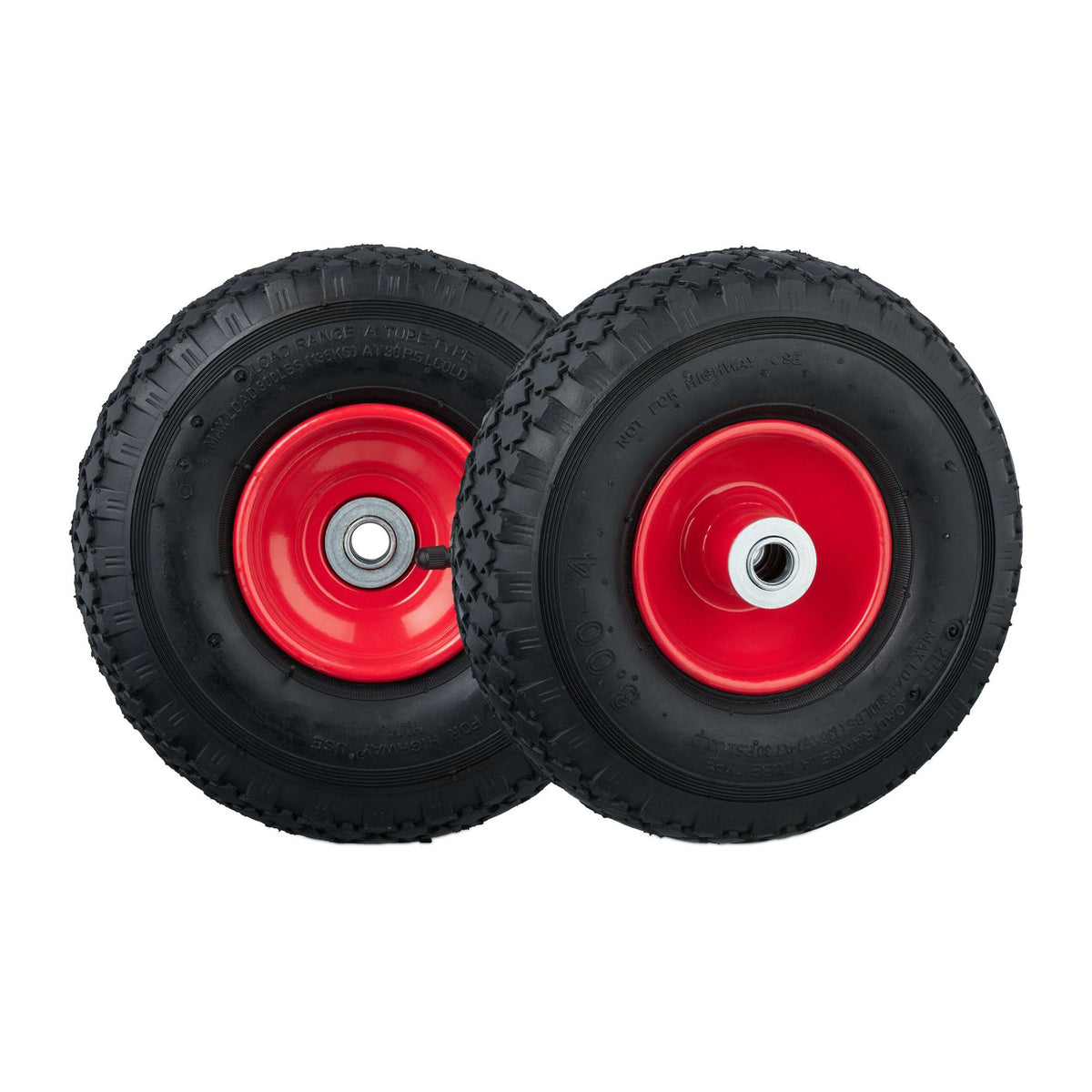 Wheels for hand-held truck, 2 pcs 3.00-4