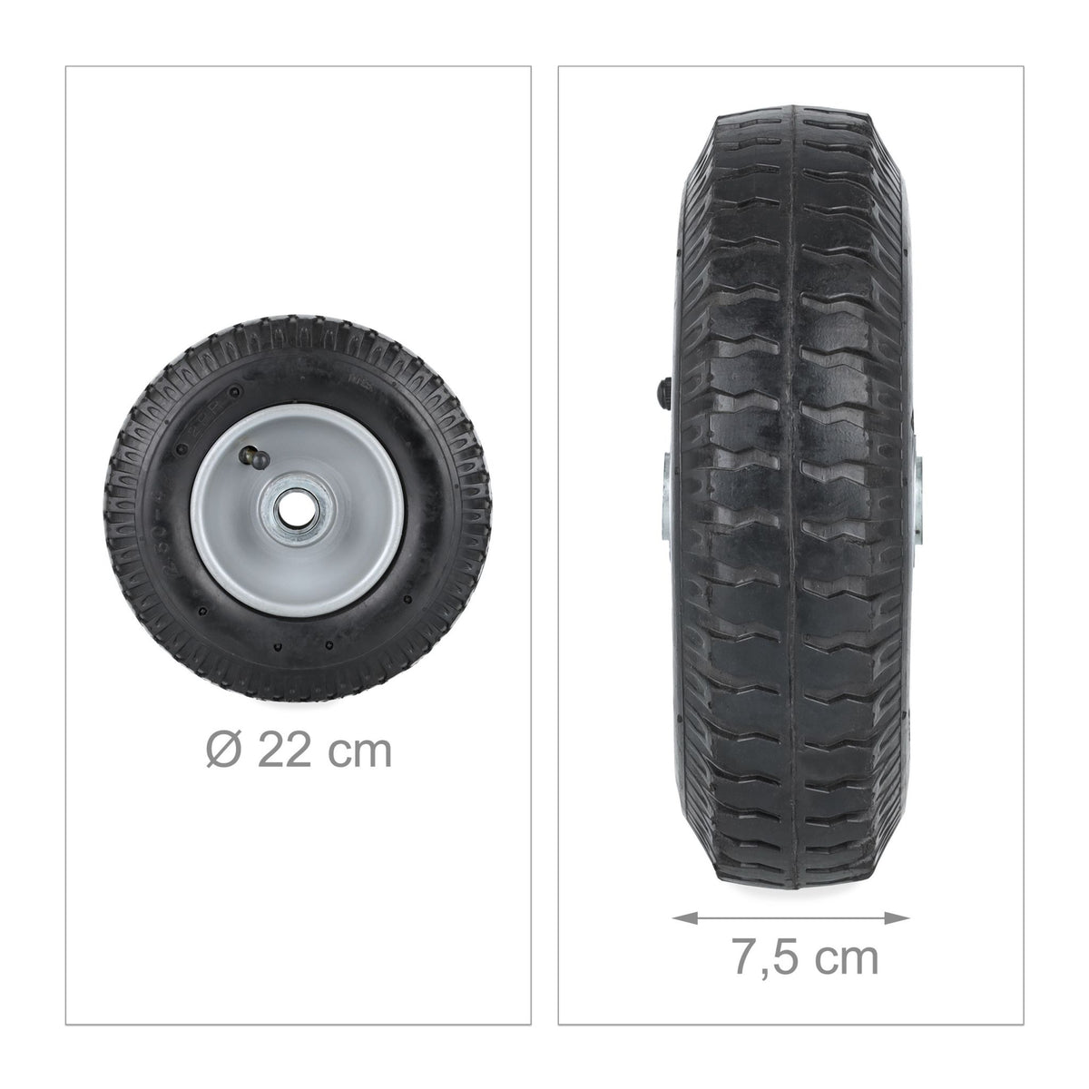 Wheels for wheelbarrow 2.50-4 in sets of 2