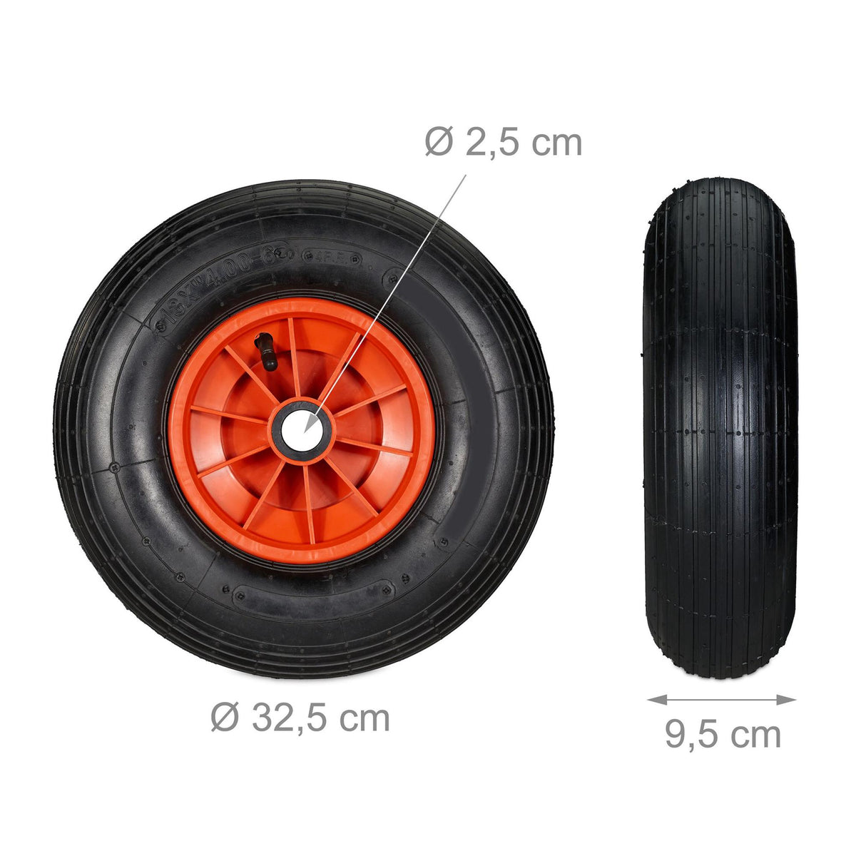 Wheels for wheelbarrow 4.00-6
