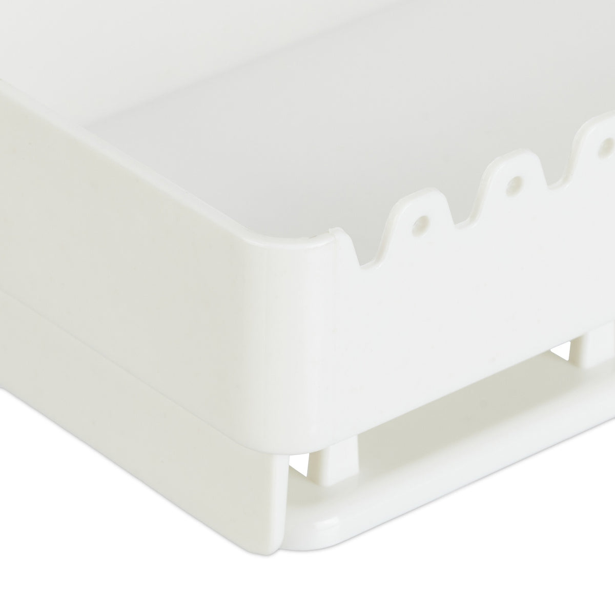 White Adhesive Jewellery Holder with Shelf