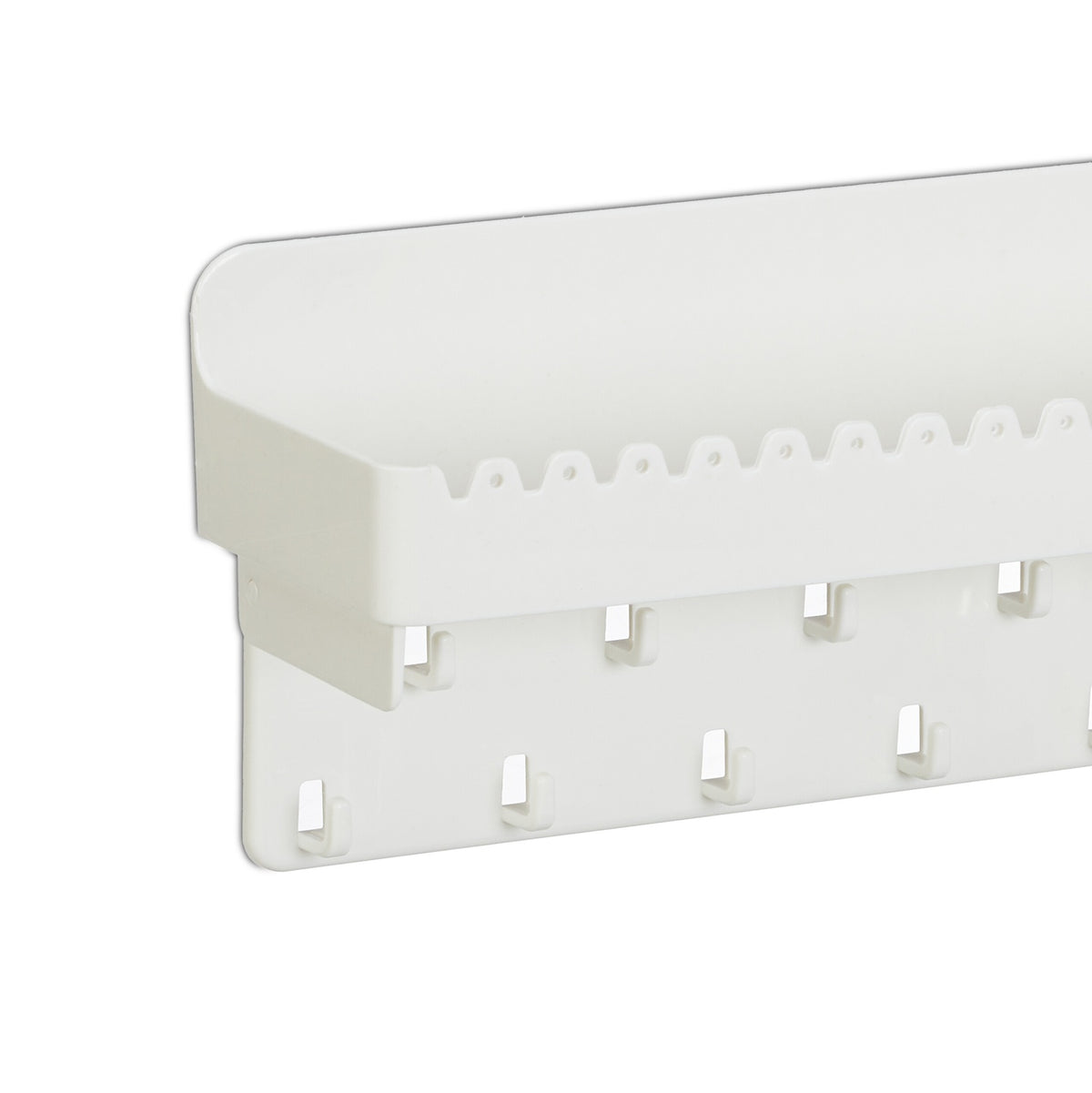 White Adhesive Jewellery Holder with Shelf