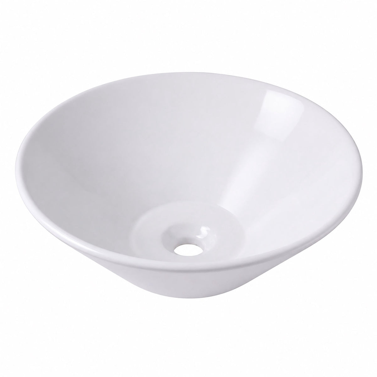 White Ceramic Countertop Basin, 41.5 x 41.5 x 15 cm