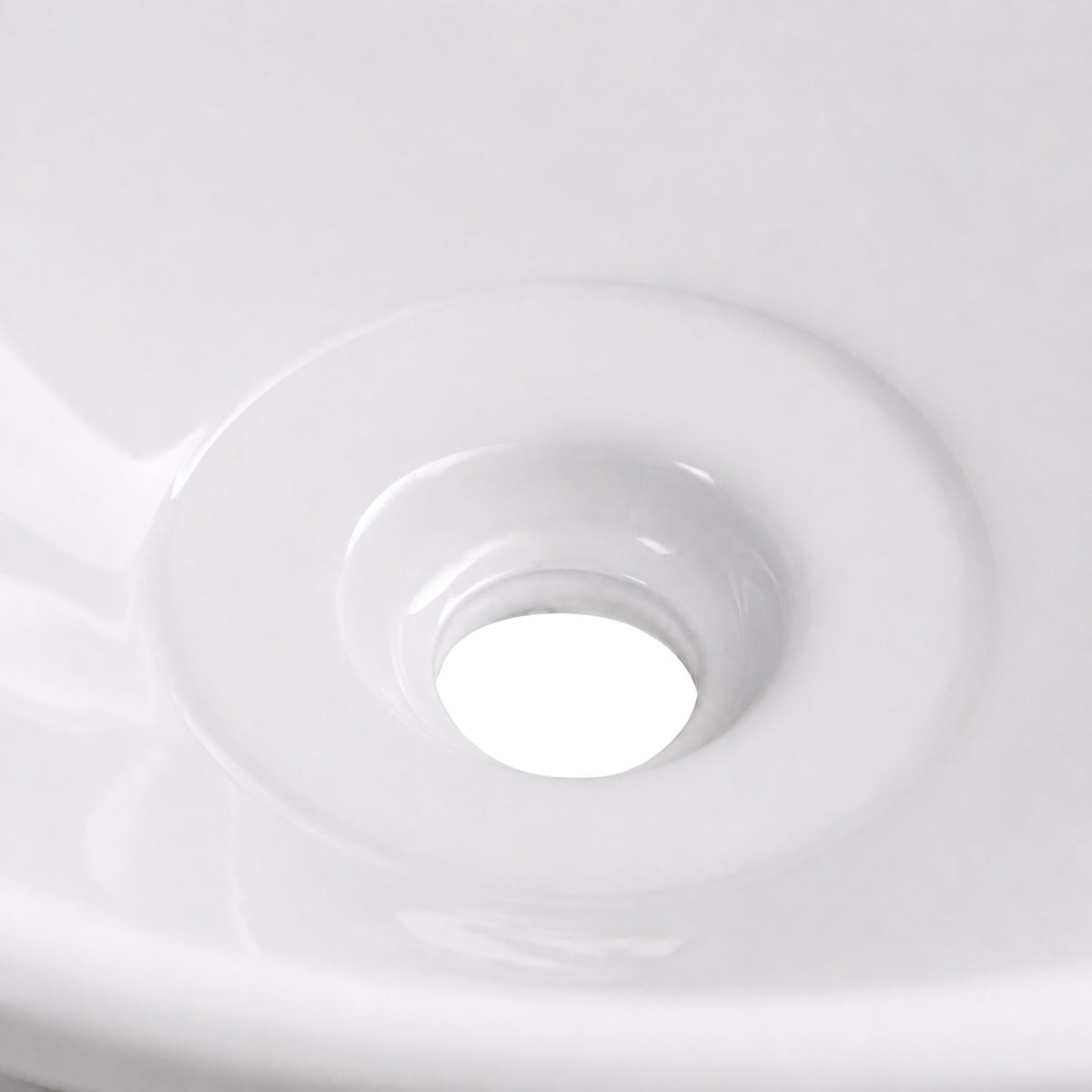 White Ceramic Countertop Basin, 41.5 x 41.5 x 15 cm