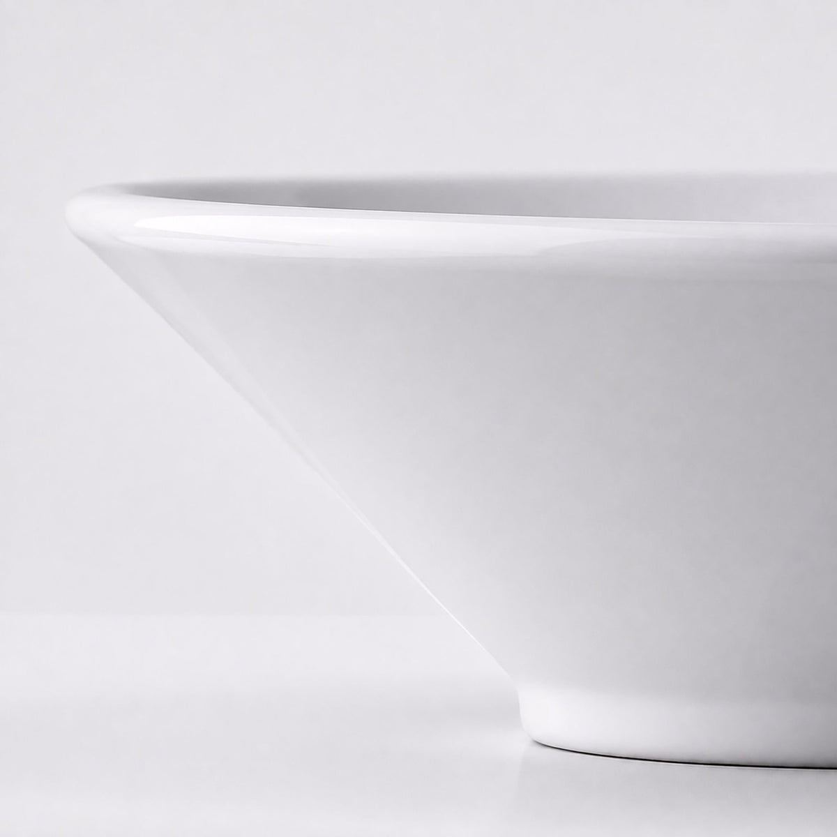 White Ceramic Countertop Basin, 41.5 x 41.5 x 15 cm