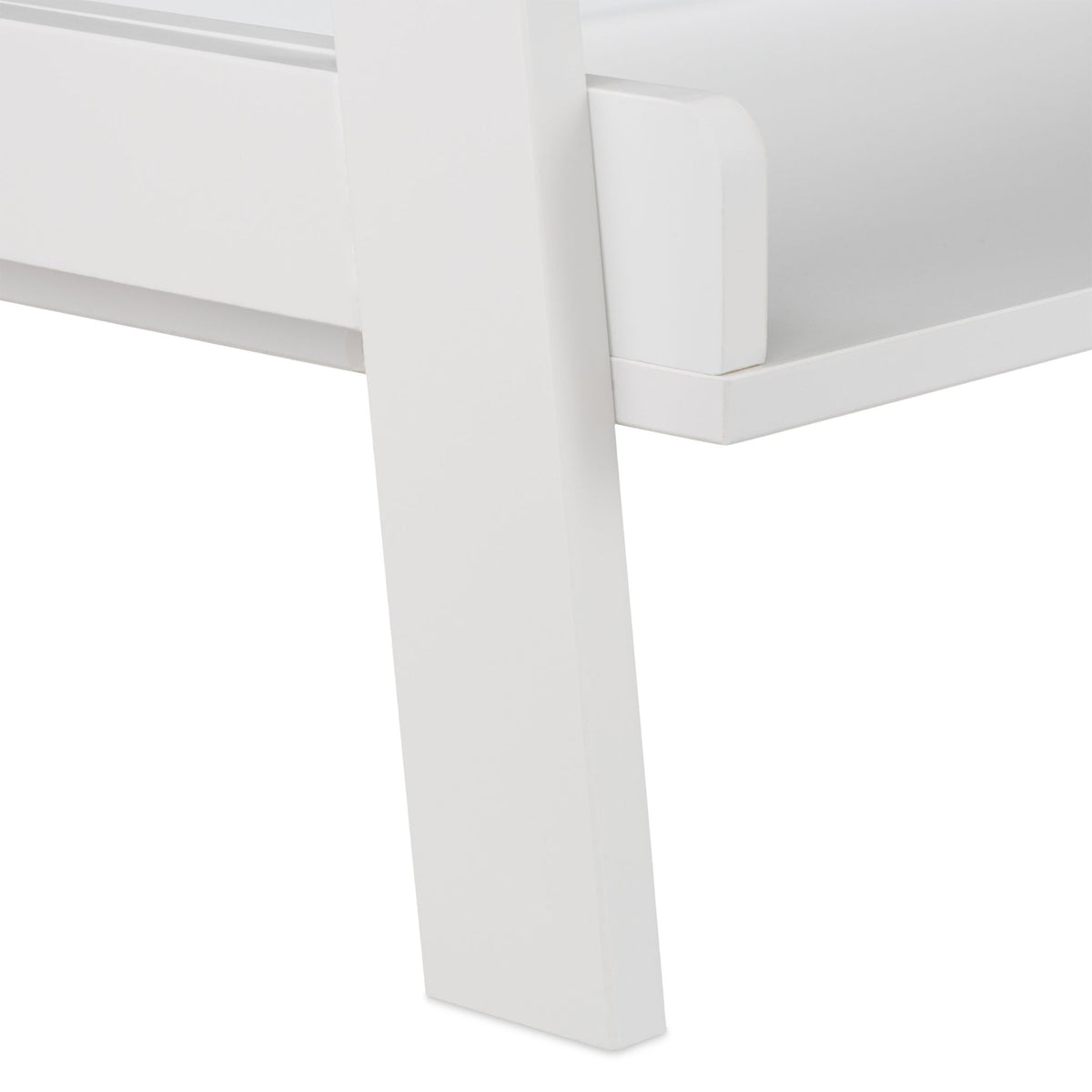 White Freestanding Shelf with 4 Levels