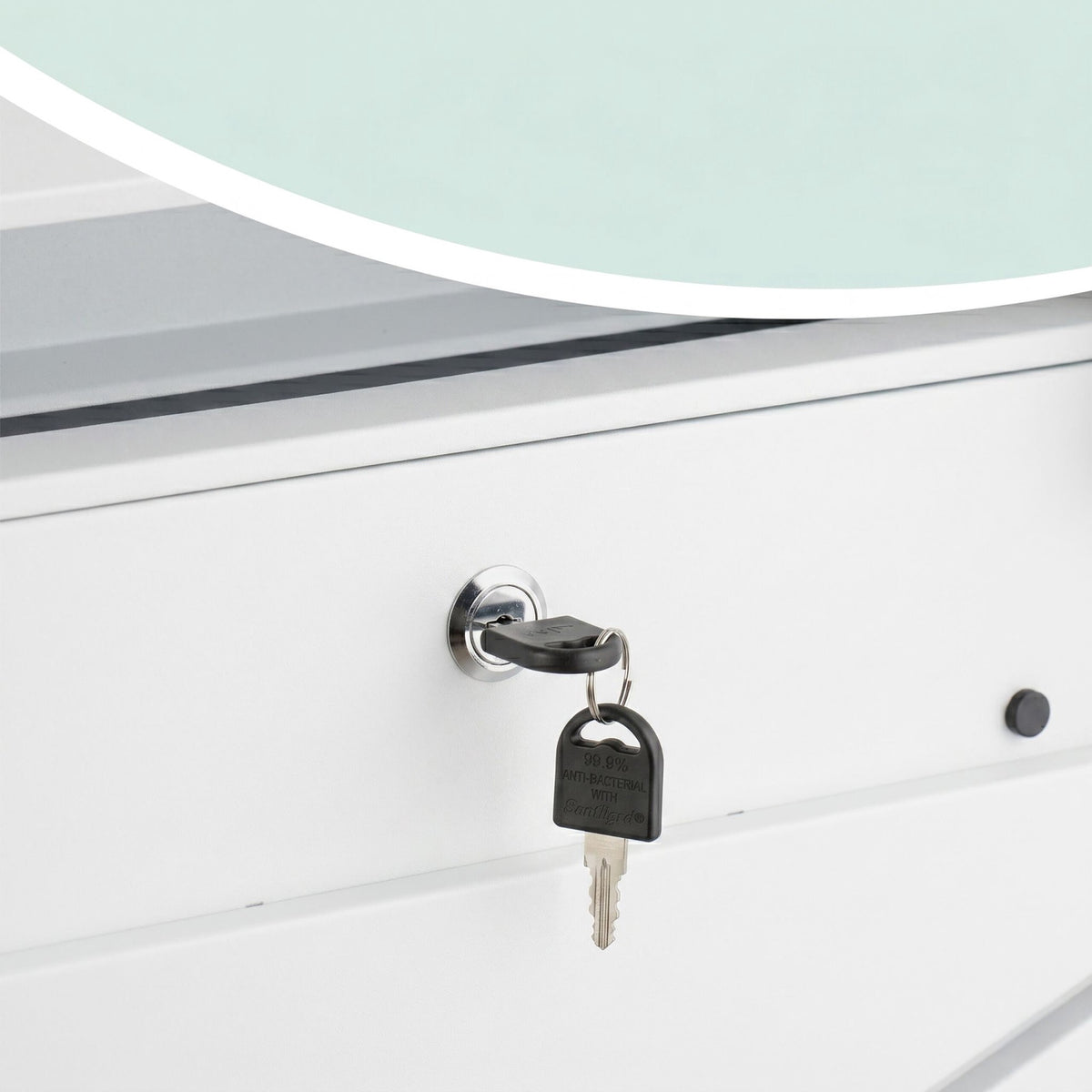 White Metal Mailbox with Newspaper Slot
