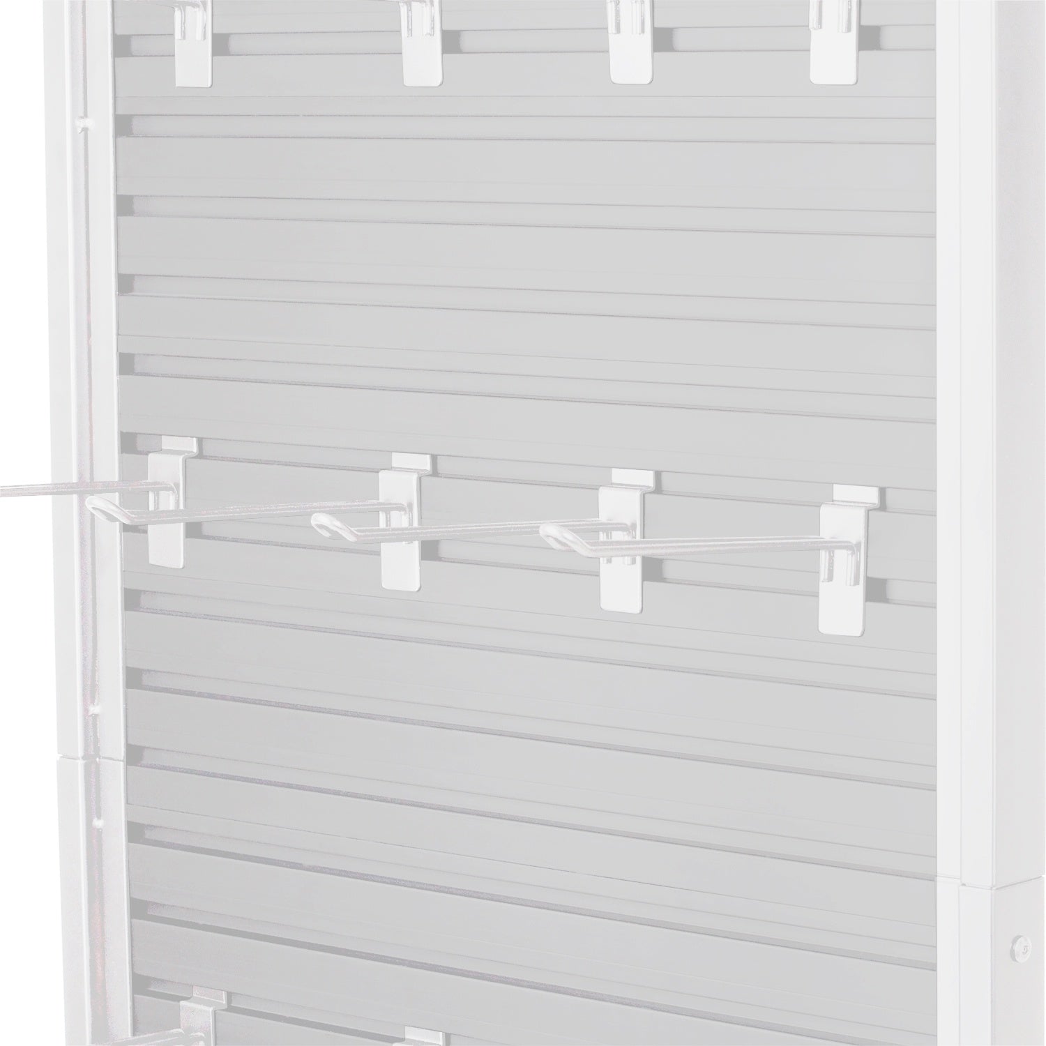White Metal Stand with Wheels, 600mm