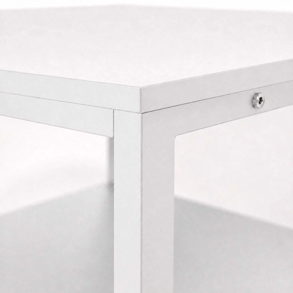 White Printer Stand with Castors – 3-Tier, Under-Desk