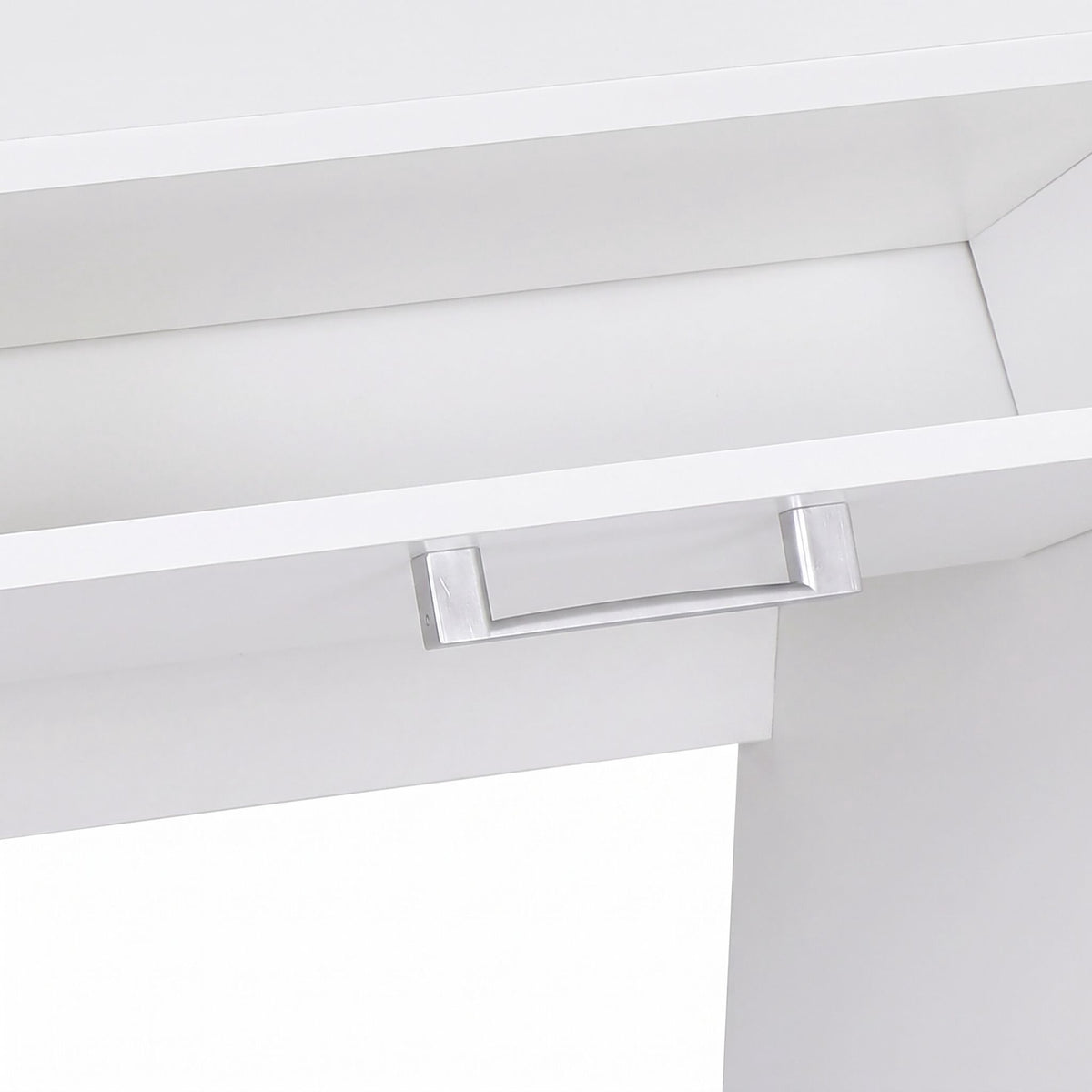 White Shoe Cabinet with 2 Flaps – Compact Hallway Storage