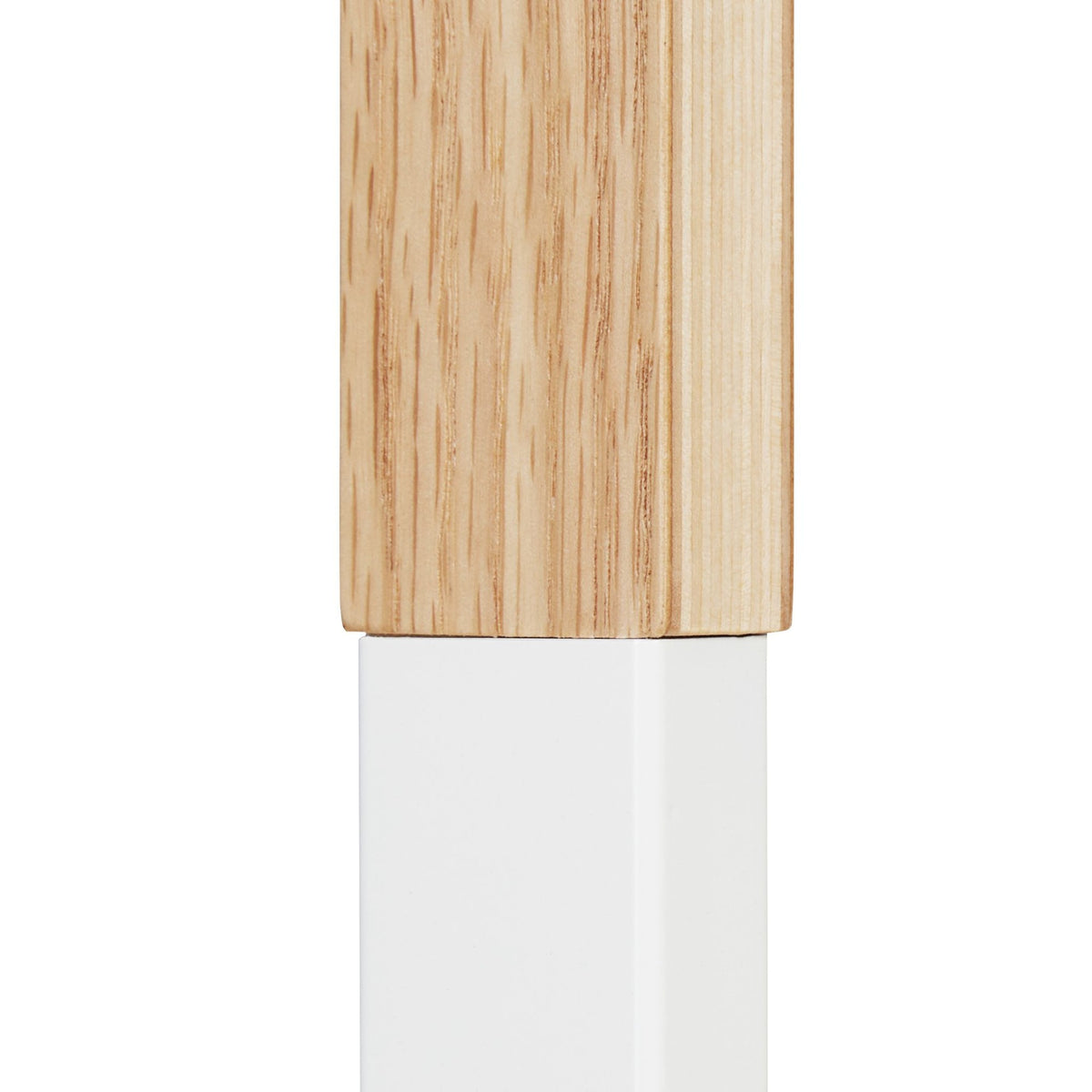 White Wood and Metal Valet Suit Stand