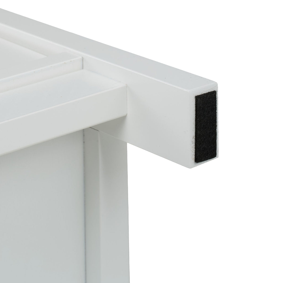 White bathroom cabinet