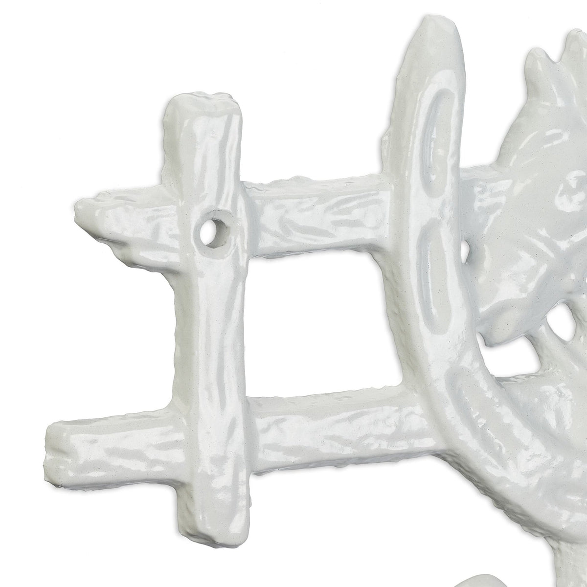 White coat hanger in horse design