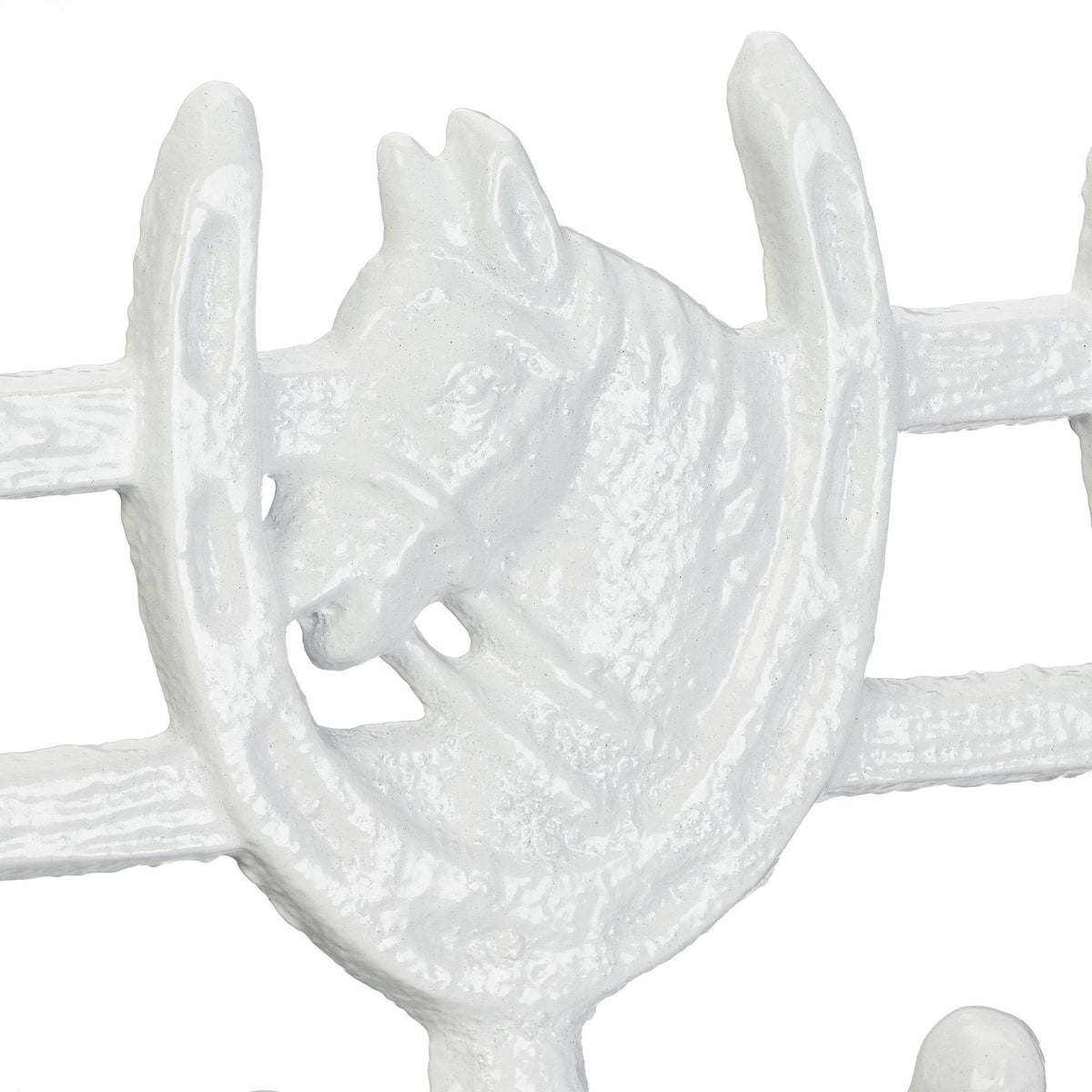 White coat hanger in horse design