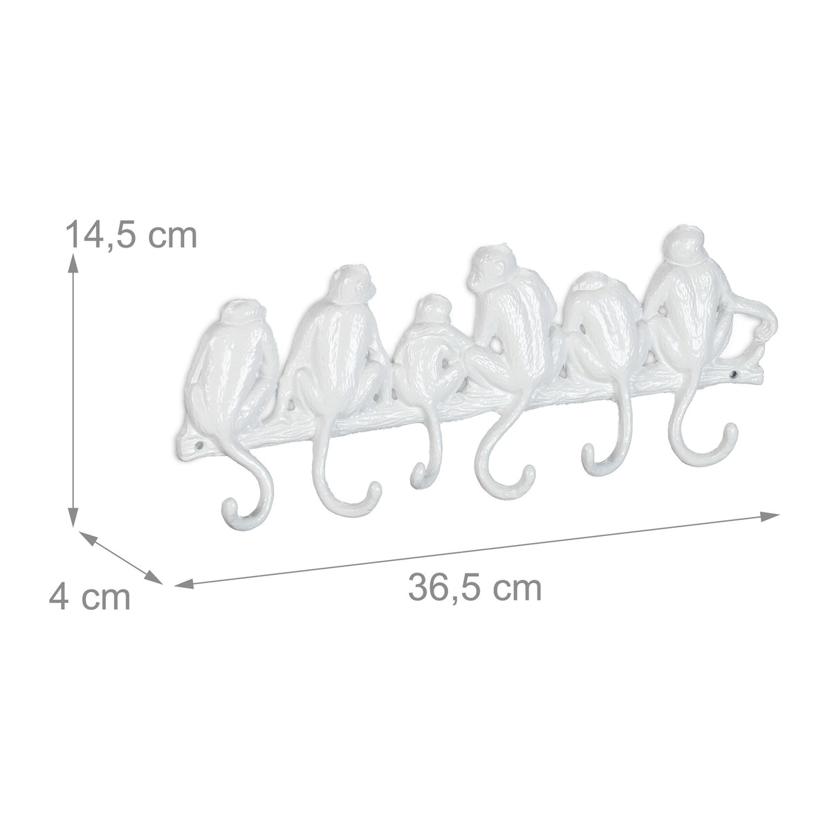 White coat hanger in monkey design