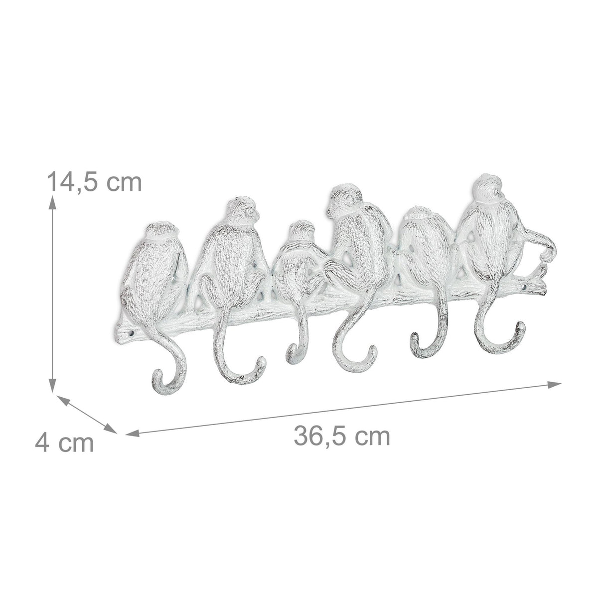 White coat hanger in monkey design