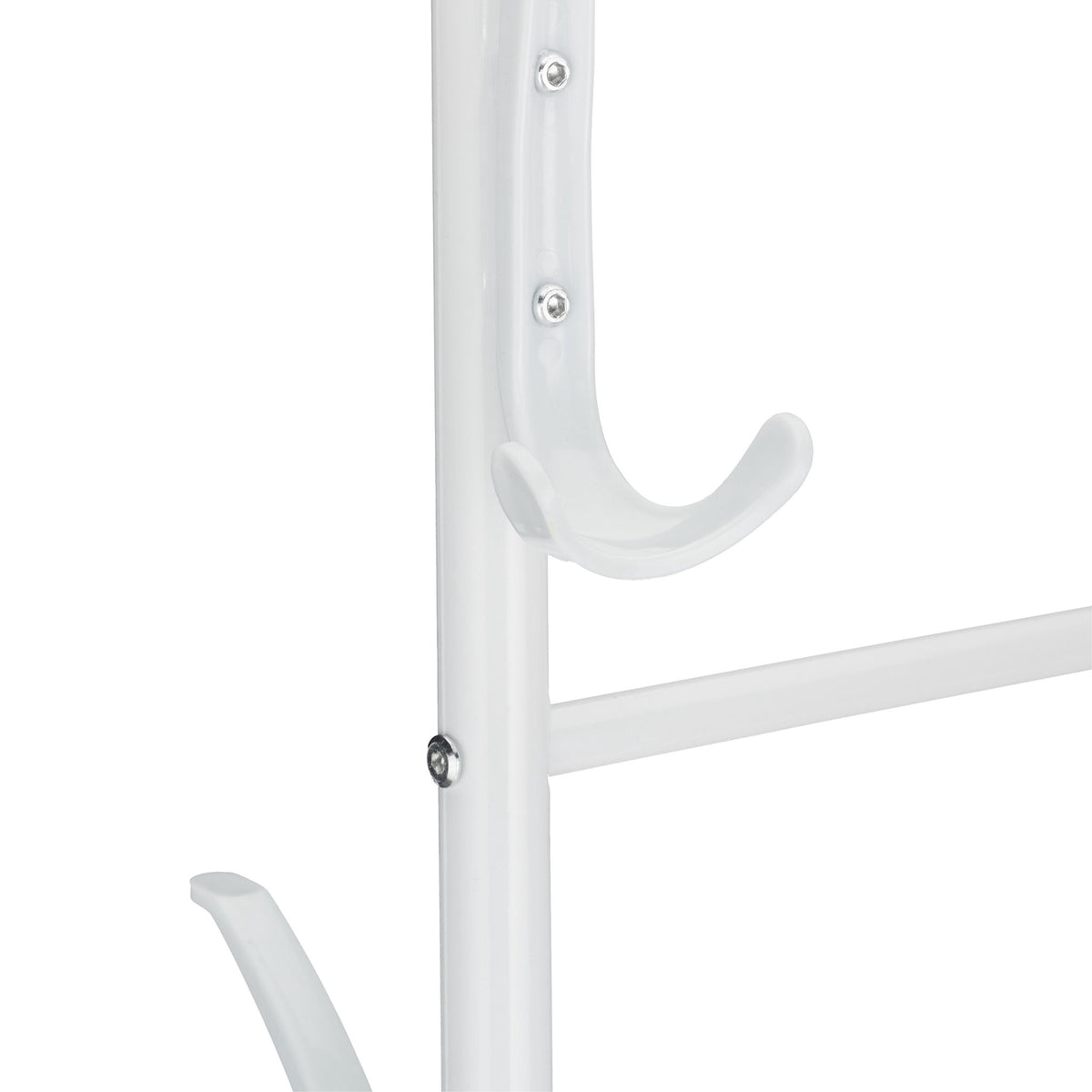 White coat hanger with wheels