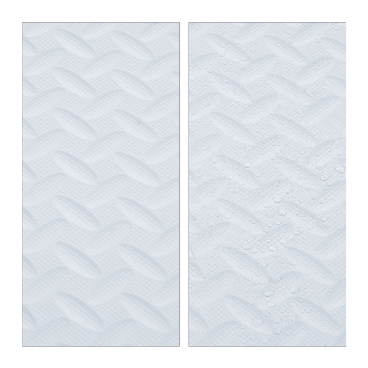 White floor protection mat in set of 8