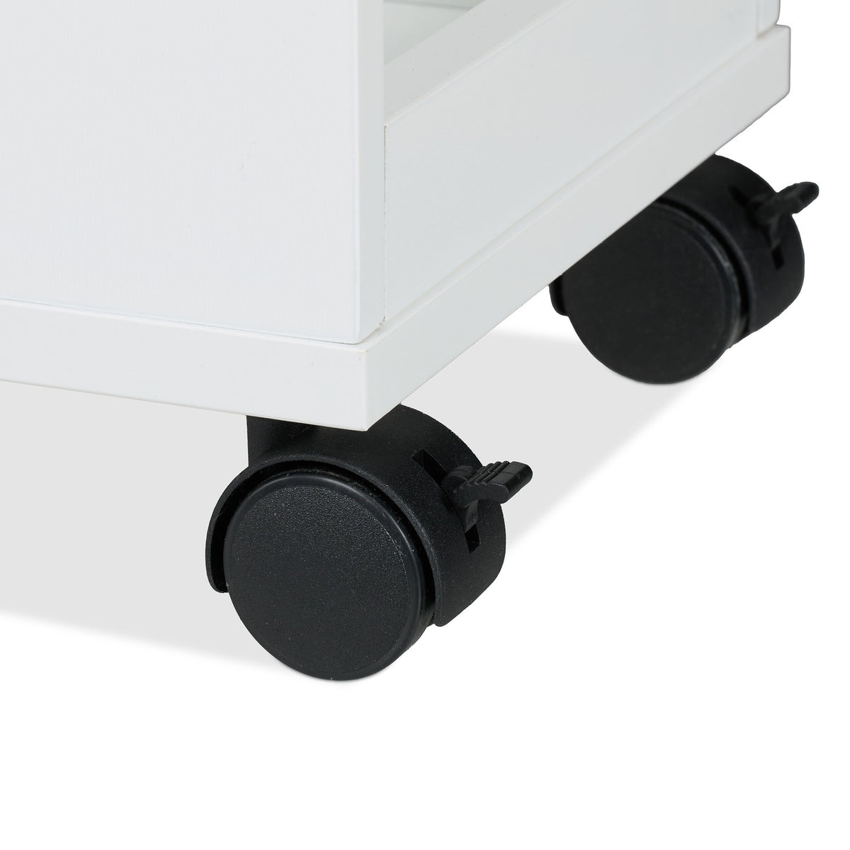 White niche cart with drawers