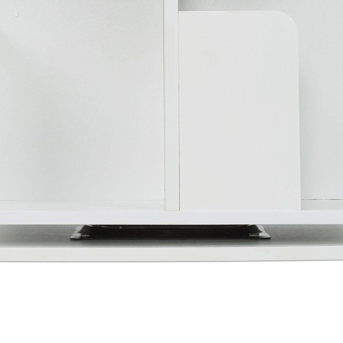 White rotating bookcase
