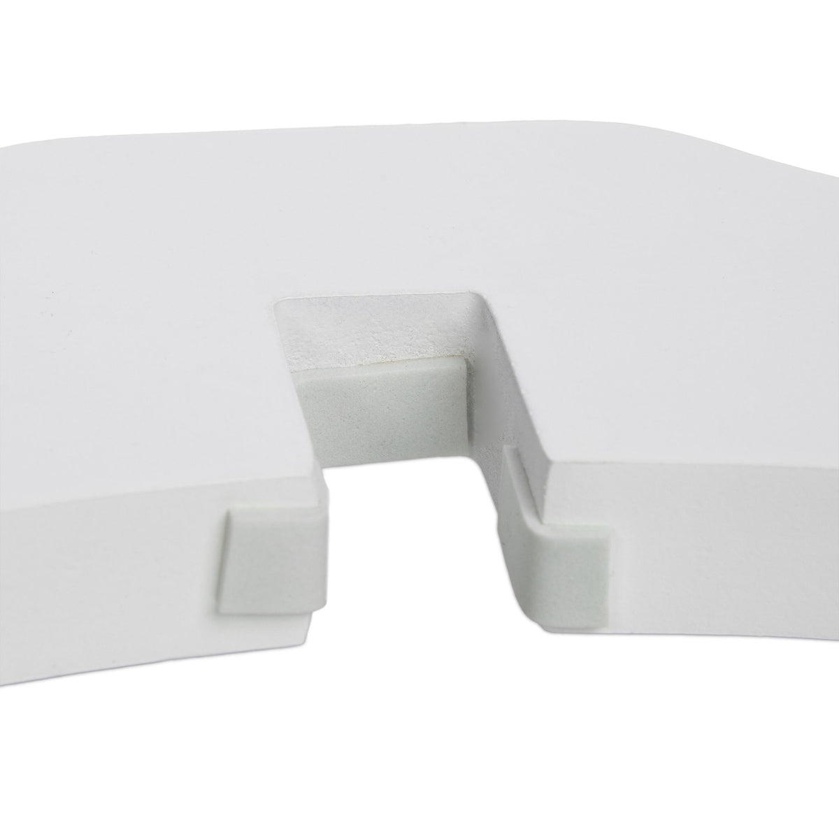 White security gate with door 92 cm