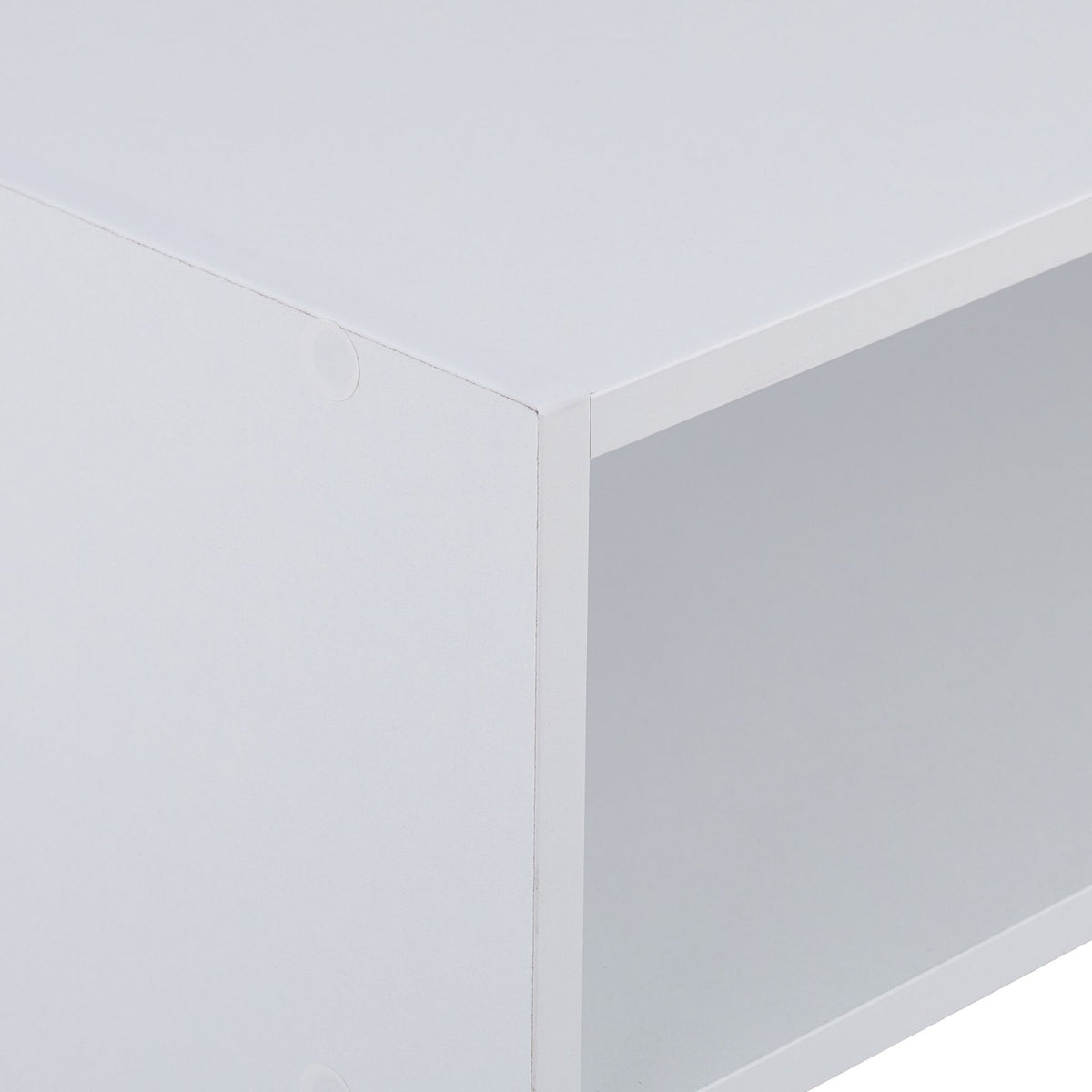 White shoe shelf with 2 shelves