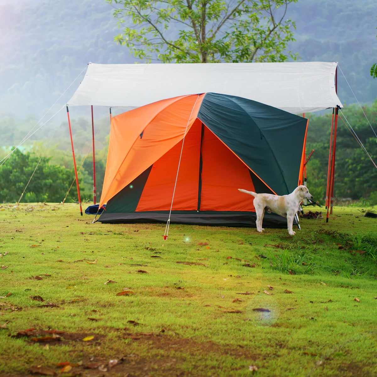 White tarpaulin 120 g/m²
