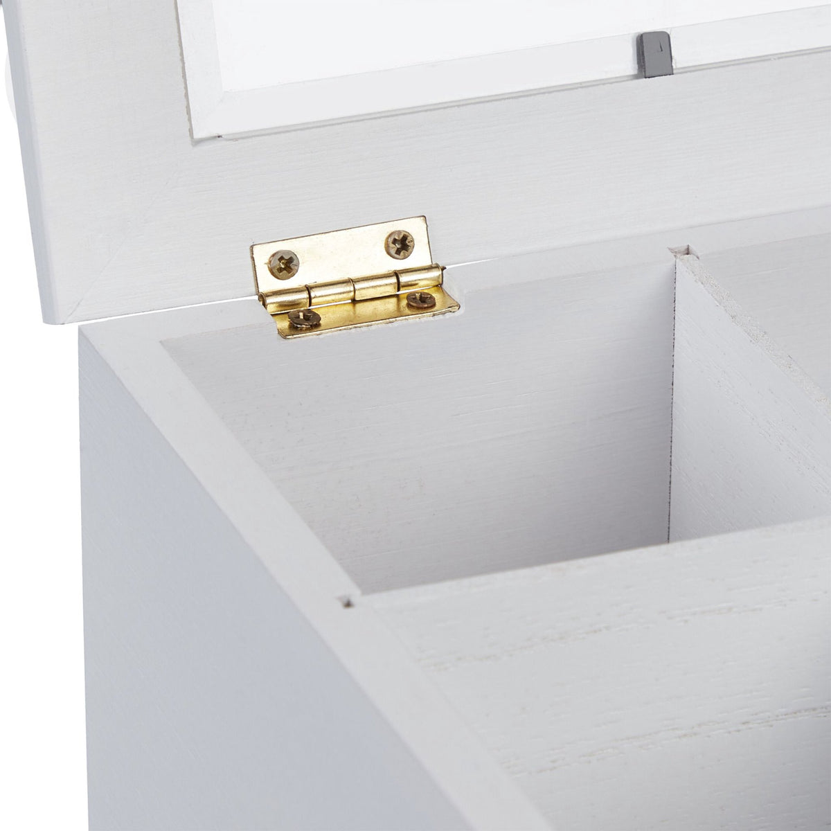 White tea box with 9 compartments