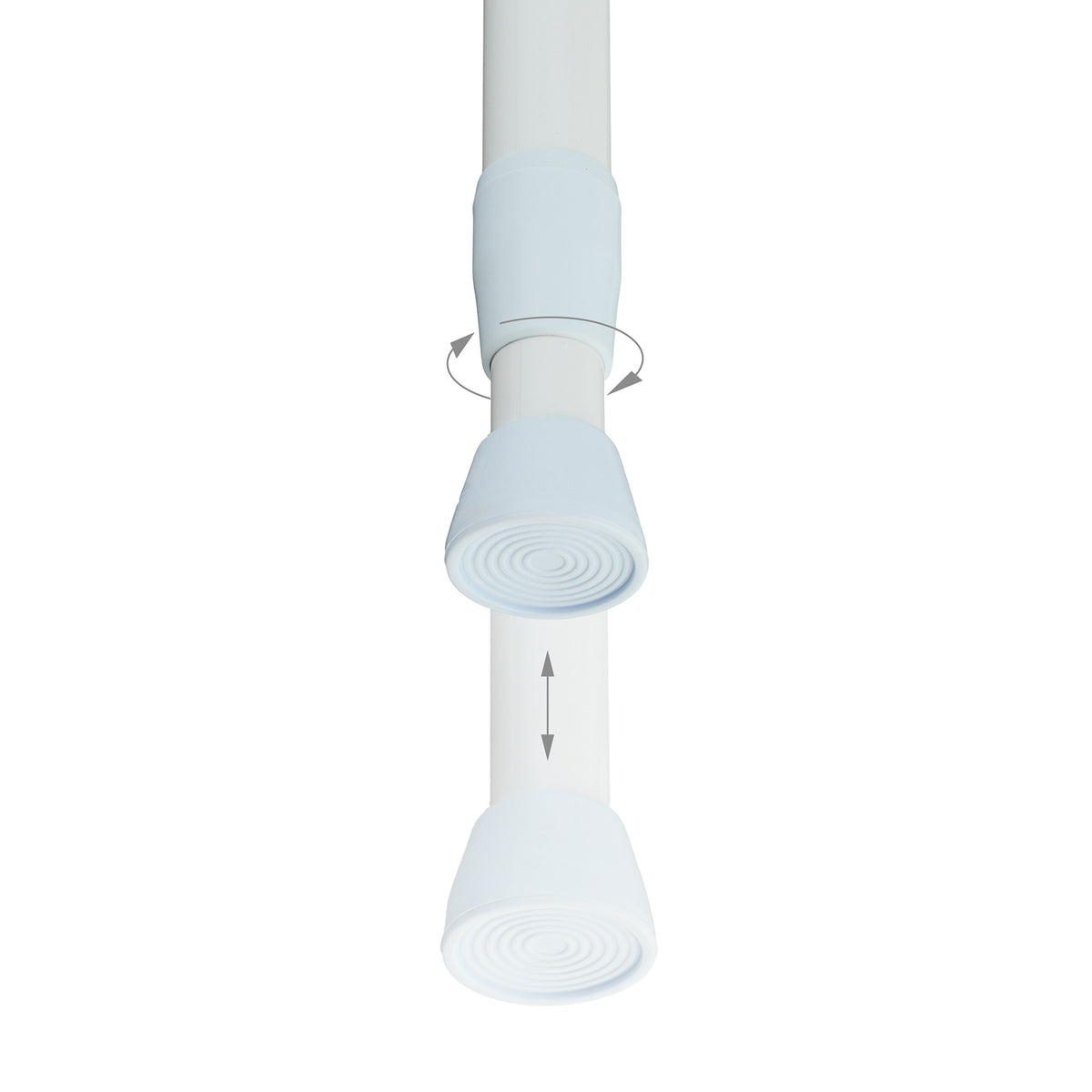 White telescopic rod stainless steel