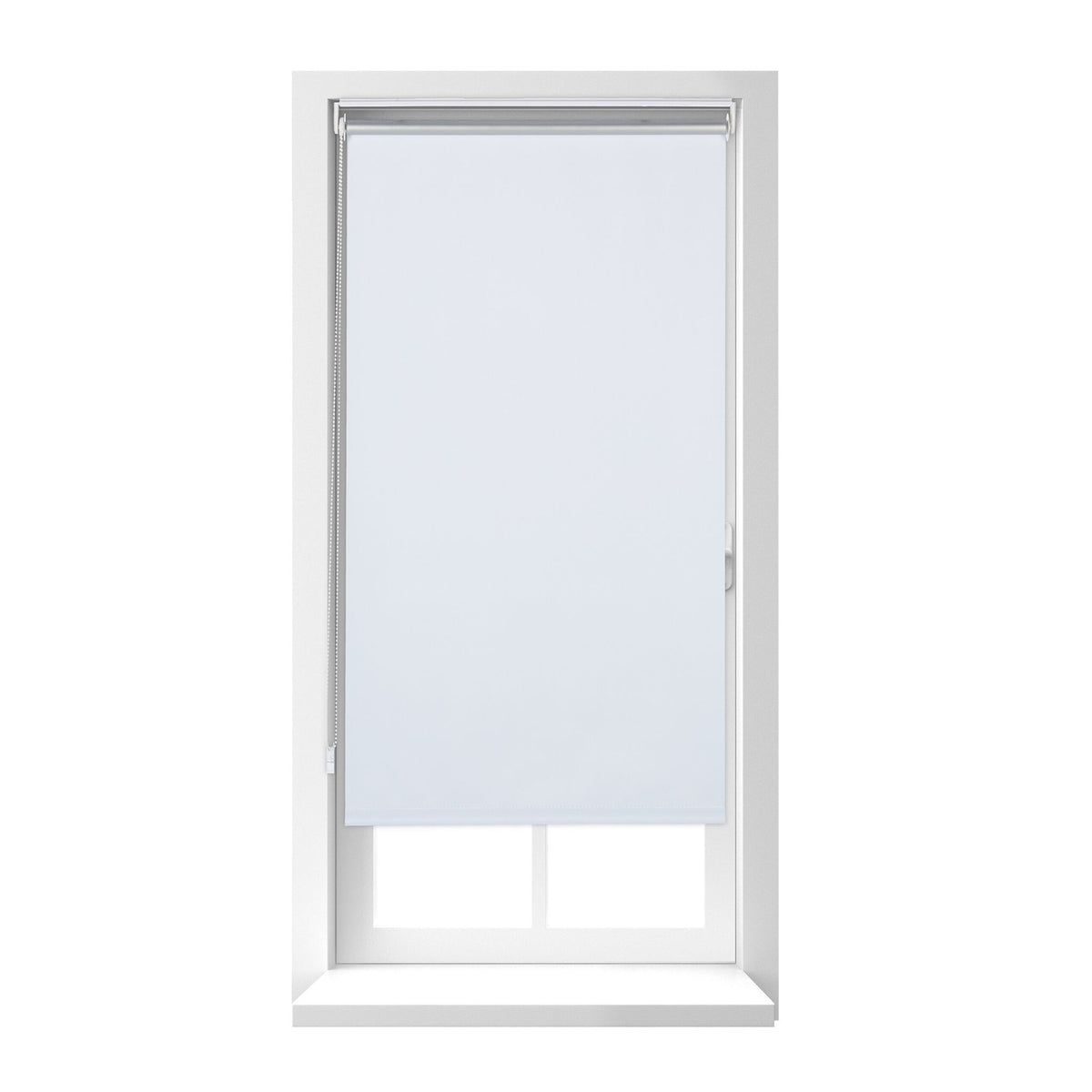 White thermal roller blind 160 cm long
