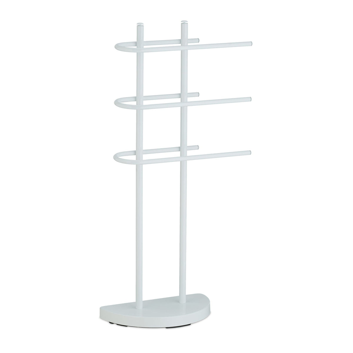 White towel rail with 3 rails